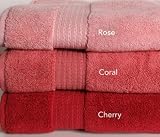 Tranquility Turkish Combed 800 gr/m2 Towel Set (2 Bath Towel + 2 Hand Towel + 2 Wash Cloth +1 Bath Mat) 7 pc set