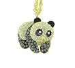 New 18K Plated Ladies Panda Crystal Necklace MOP Watch