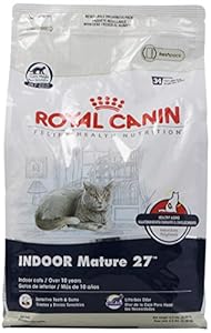 Royal Canin Dry Cat Food, Indoor Mature 27 Formula, 5.5-Pound Bag