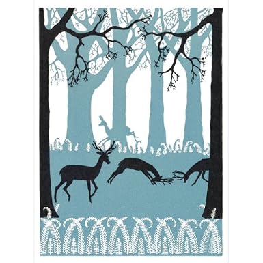 Winter Deer Pack of 10 Christmas Cards (Large Rectangle)||RF10F