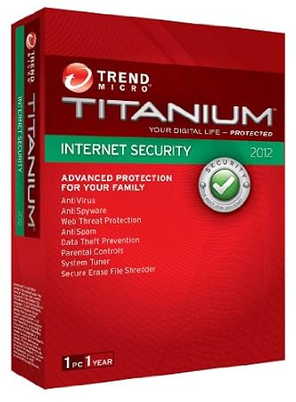 Trend Micro Titanium Internet Security 2012, 1 User, 1 Year Subscription (PC)