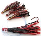Tuna BULLET DAISY CHAIN: RED PISTOLERO Fishing Lure for ALL Tuna Mahi Wahoo Marlin