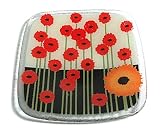 Peggy Karr 8-Inch Glass Flores Square