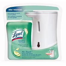 Lysol 00061 8.5-Ounce White Soothing Cucumber Splash Hand Soap System (Case of 4)