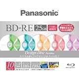 Panasonic ブルーレイディスク 録画用2倍速 25GB(単層 書換型) 10枚パック Aroma LM-BE25S10AN