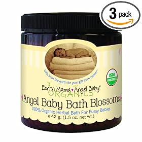 Earth Mama Angel Baby Bath Blossoms, 1.5-Ounce Jars (Pack of 3) by Earth Mama Angel Baby