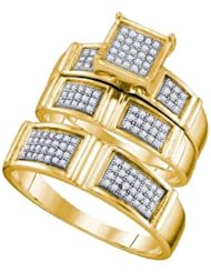 0.35CTW DIAMOND FASHION TRIO SET