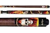Players Biker Series Flaming Cowboy Skull Billiard Cue (D-SCB)