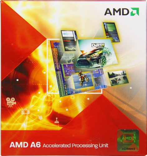 AMD A6-3500 APU with AMD Radeon 6530 HD Graphics 2.1/2.4GHz Socket FM1 65W Triple-Core Processor - Retail AD3500OJGXBOX