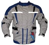 Cordura textilien Jacke Motorradjacke Kombigeeignet Royalblau, Jackengröße:M