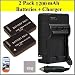 Panasonic Lumix DMC-3D1 Digital Camera Battery & AC/DC Battery Charger Kit Includes Qty 2 DMW-BCG10 Batteries + Battery Charger + LCD Screen Protectors + Micro Fiber Cleaning Cloth