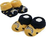 San Diego Chargers Newborn Polka Dot Bootie 2-Pack