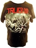 True Blood Ladies T-Shirt - Cast Photo Graphic on Distressed Black Tee