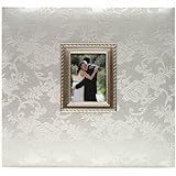 MCS MBI Industries MBI 850011 Wedding Scrapbook Album with Metal Frame Insert, 12 by 12-Inch Page , 13.2 x 12.5 Album