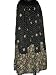 Christmas Gift -Black Color Floral Printed and Sequin Work Wrap Girls Comfortable Clothing In India Size 35 For Free Shipping