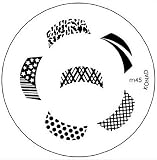 KONAD plaque M45 nail art special stamping tampon pour ongles gel uv manucure