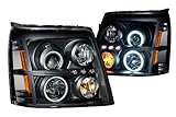 Anzo USA 111142 Cadillac Escalade Projector Halo Black Clear AmberHeadlight Assembly - (Sold in Pairs) Anzo USA 111142 Cadillac Escalade Projector Halo Black Clear AmberHeadlight Assembly - (Sold in Pairs)