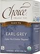Choice Organic Earl Grey Tea, 16-Count Box (Pack of 6)