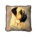 Bull Mastiff Pillow - 17 x 17 Pillow