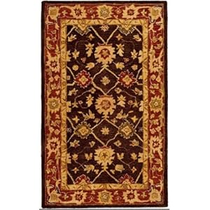 Safavieh Anatolia Collection An554a Handmade Olive And Rust Hand-spun Wool Area Runner
