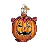 Old World Christmas Lil' Devil Pumpkin Glass Blown Ornament