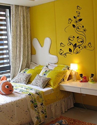 Tree Butterfly Flower Vine Removable Wall Vinyl Sticker Decals Wallpaper LX5716
