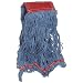 Rubbermaid Commercial FGC15306 Swinger Loop Wet Mop, Large, 5" Red Headband, Blue
