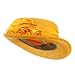 Decorated Gambler Straw Hat - Yellow