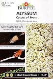 Amazon / Hirts: Seed; Perennial: SEED TAPE - Burpee Alyssum Carpet of Snow