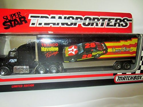 1993 Matchbox Limited Edition Super Star Transporters Davey Allison #28 Texaco Havoline Transporters Set of Two
