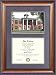 Sam Houston State University (SHSU) Document Frame with Campus Lithograph