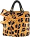 Ceramic Hand Painted Leopard Print Handbag Cookie Jar