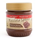 NOCCIOLA SPREAD - Low Sugar/Gluten Free HAZELNUT AND COCOA SPREAD. 11 Oz Jar