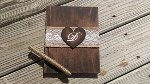 Rustic wedding guest book