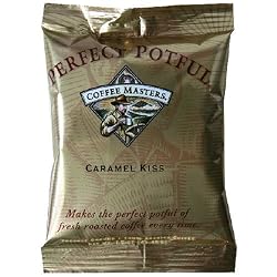 Coffee Masters Perfect Potful Caramel Kiss Ground Coffee, 1.5-Ounce Packets (Pack of 12)