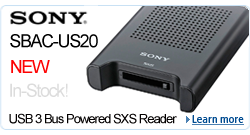 Sony SBACUS20 SxS Memory Card USB 3.0 Reader
