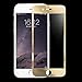 For iPhone 6s Screen Protector, IC ICLOVER Extra Mirror Bright Plated Film [Tempered Glass Screen Protector] for iPhone 6s 4.7 inch Screen Protector Skin - Gold