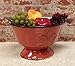 Tuscany Fleur De Lis Pedestal Fruit Bowl Color: Burnt Orange