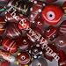 1/4 LB Premium Fancy Focal Glass Lampwork Beads Mix - Ruby Red