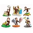 Curious George Buildable Mini Figures - Set of 6 Vending Machine Toys