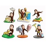IMAGE OF Curious George Buildable Mini Figures - Set of 6 Vending Machine Toys
