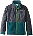 Columbia Big Boys' Steens MT Overlay Fleece Jacket, Deep Wave, Medium