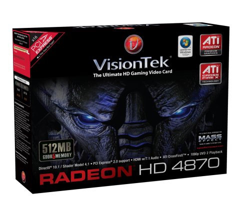 VisionTek Radeon HD4870 512MB GDDR5 PCI Express Video Card