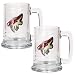 Phoenix Coyotes NHL 2pc 15oz Glass Tankard Set- Primary Logo by Great American Products