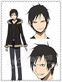 Durarara Izaya Orihara Cosplay Costume Short Black Wig