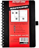Action Day Academic Weekly Planner 2015-2016 - Size 6x8 - (Student Planner / Teacher Planner / Daily Calendar / Day Planner / Weekly Diary / Monthly Planner / Task List)