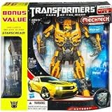Transformers3DarkoftheMoonExclusiveLeaderClassMechtechActionFigureBumblebeeIncludesDeluxeClassStarscreamVehicle