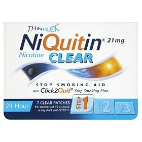 NiQuitin 21mg Clear 24 Hour 7 Patches Step 1