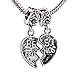 Pugster Heart Best Friends Pandora Dangle Spacer Beads Fits Charm Bracelet