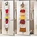 Vktech Hat Bag Clothes Organizer Hanging Cap Rack Holder Over Door Straps with 16 Hook